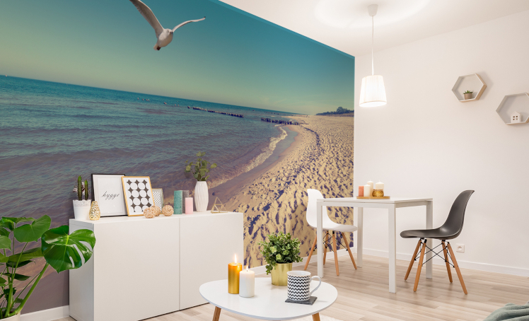 Fototapete Strand und Meer im Wohnzimmer