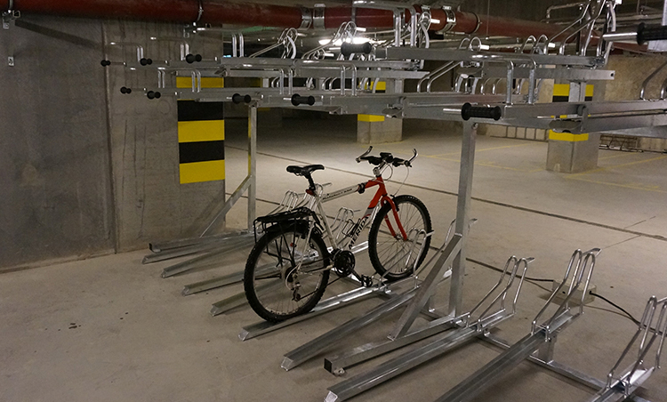 Doppelstockparker - ein moderner und praktischer Platz für Fahrräder